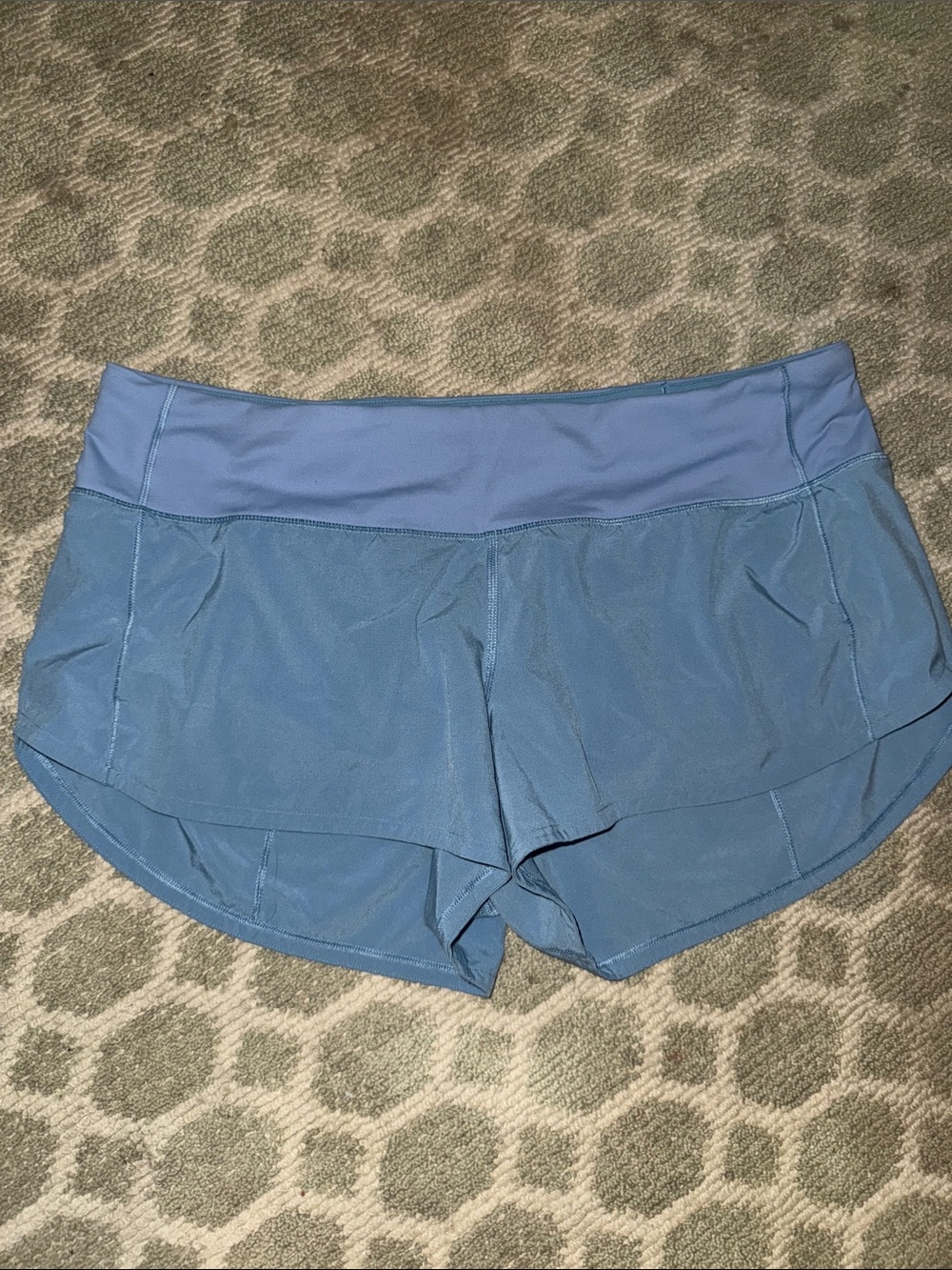 lululemon athletica Two-Tone Blue High-Rise Athletic Shorts